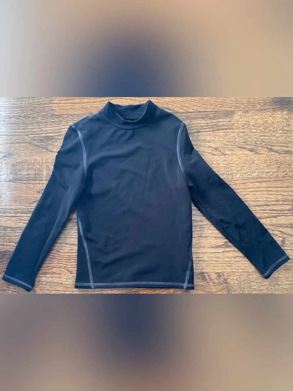 KIDS C9 by Champion Black Long Sleeve Dry / Wet Fitted Compression Swim Top - S